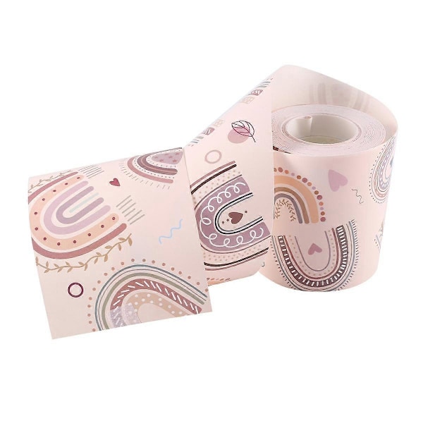 Taulujen reunus, vedenkestävä boho-sateenkaari, itseliimautuva, luokkahuoneeseen
