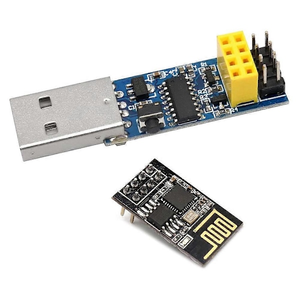 USB-ESP8266 Breakout CH340C ESP-01 ESP-01S Prog WiFi Ohjelmoija Latausadapteri Nollauspainikkeella