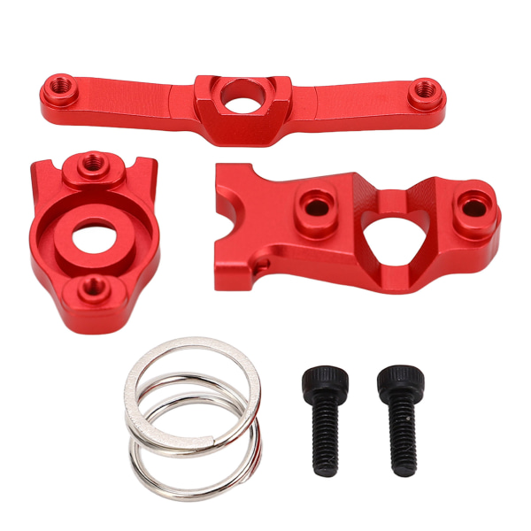 YO RC Steering Assembly Aluminum Alloy Upgrade Parts for Traxxas E Revo VXL Summit 1/16 RC Cars Red