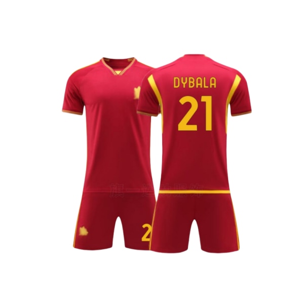 2324 Roma Jersey nro 90 Lukaku nro 21 Dybala nro 22 Aouar jalkapallopaidat aikuisille ja lapsille red-2 18