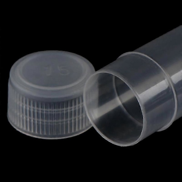 100 st 5 ml Plastprovrör med Skruvlock för Skolkemi-tillbehör Shytmv
