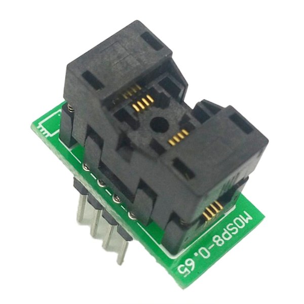 MSOP8 till DIP8 MCU Test IC-sockel Programmer Adapter Socket