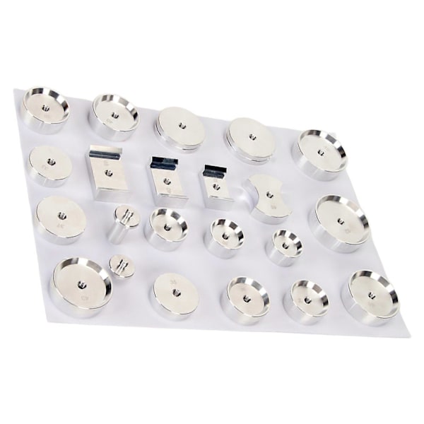 20 st Klockpressmatriser med Adapter Aluminiumlegering Stängningsmatrisverktyg för Klockans Bakre Kåpa Underhåll