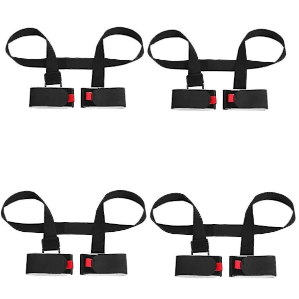 4-pack Justerbara Skid- och Snowboardstavsremmar, Skidaxelremmar