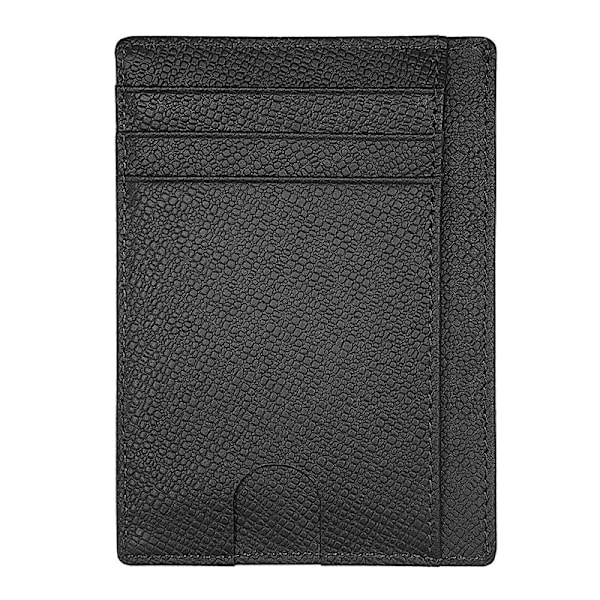 Genuine leather card holder with multiple card slots RFID anti-theft card holder for men and women, portable ID holder, cowhide pocket wallet