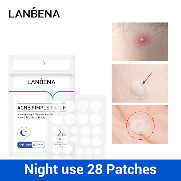 LANBENA Natpatches 0,3 mm 28 stk. 2 pcs