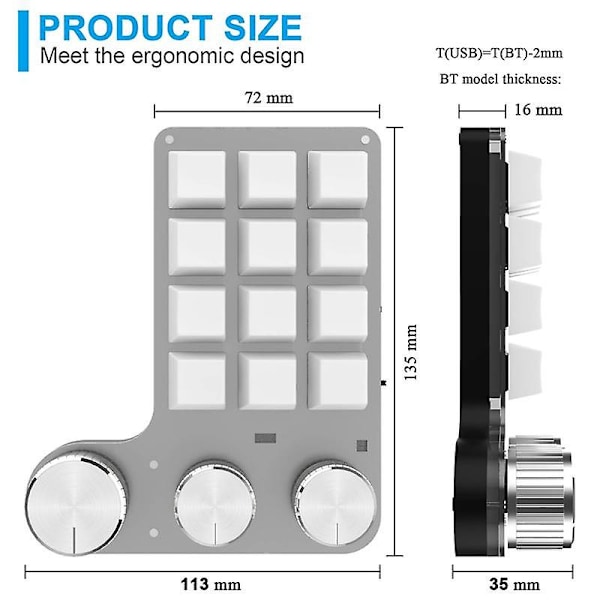 USB brugerdefineret tastatur volumenknap knap programmering makro gaming hotswap tastatur mekanisk rød switc