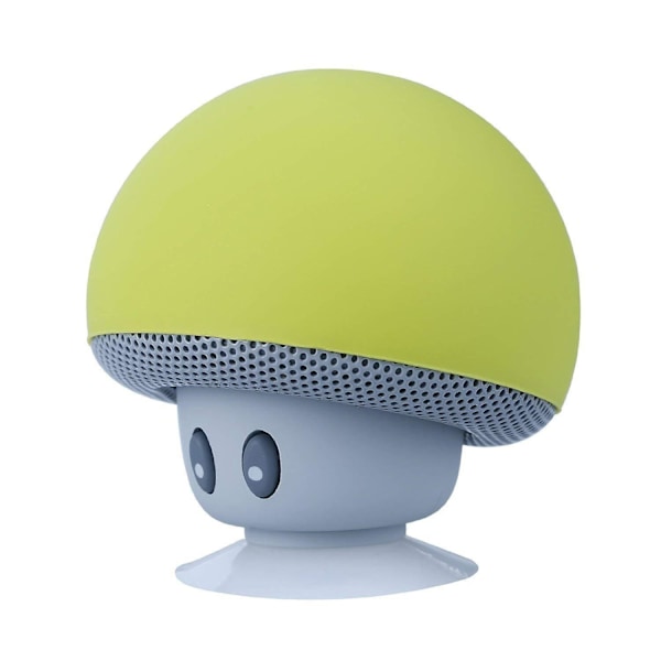 Kreativ bärbar Bluetooth-högtalare mini sugkopp smarttelefon svampformad subwoofer gränsöverskridande barns gåva Yellow