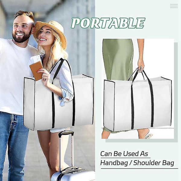 Bærbar 70 tommer Brudekjole Garment Bag Med Brud Tote Bag 8 tommer Gusseted Kjoleposer Til Kjoler Lange