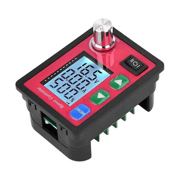 12V Spänningsregulator PWM DC-motorhastighetsregulator PWM 12V 24V 48V Spänning Amp Display Fjärrkontroll