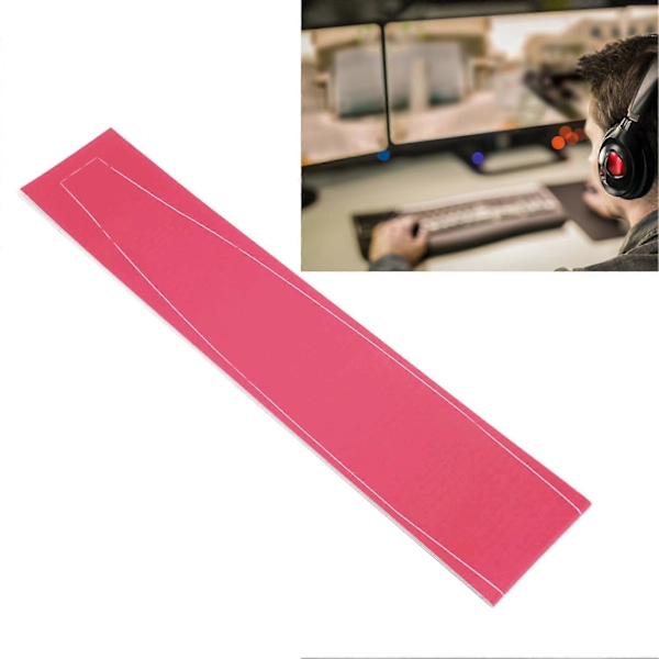 Midtskin for PS5-konsollen, ripebestandig, integrert midtre stripe-klistremerke, konsollens midtre del, beskyttelsesstripefilm, rød