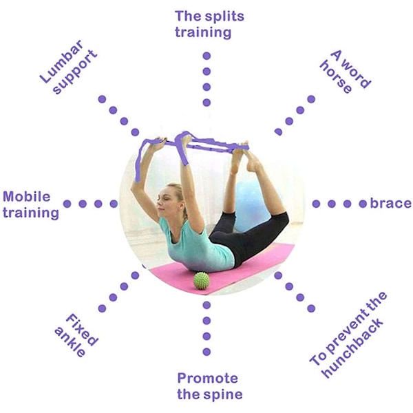 Jooga Venytysvyö 9 Joustavalla Silmukalla Harjoitusnauha
