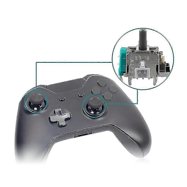 Hiborth 13 stk. 3D Analog LBRB LTRT Joystick Switch Reparationskit til Xbox 360 Slim