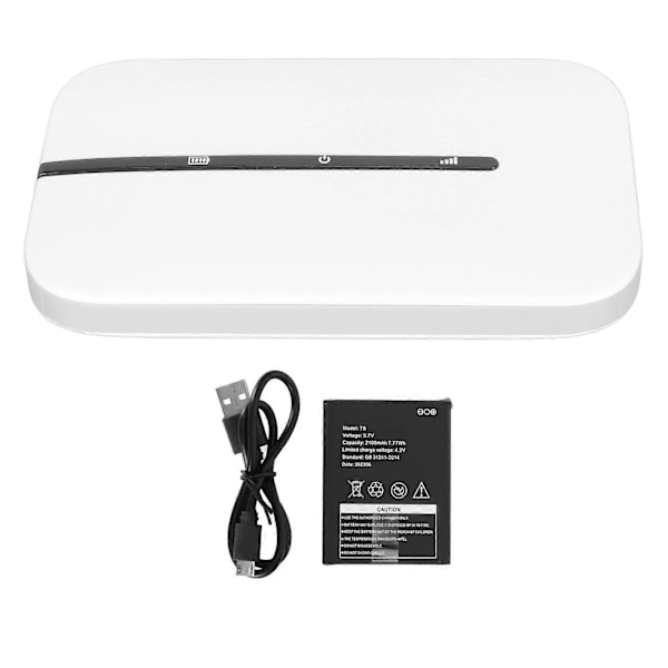 4G LTE Mobil Wifi Hotspot med SIM-kortslot 150 Mbps Op til 10 brugere 2100mAh batteri Bærbar Wifi Hotspot til Asien