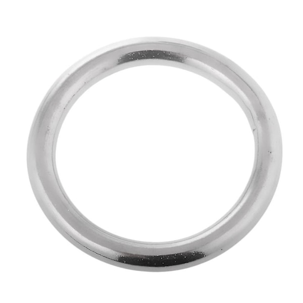 Marinebåd 304 Rustfrit Stål Poleret Glat Svejses Ring 8 X 70mm