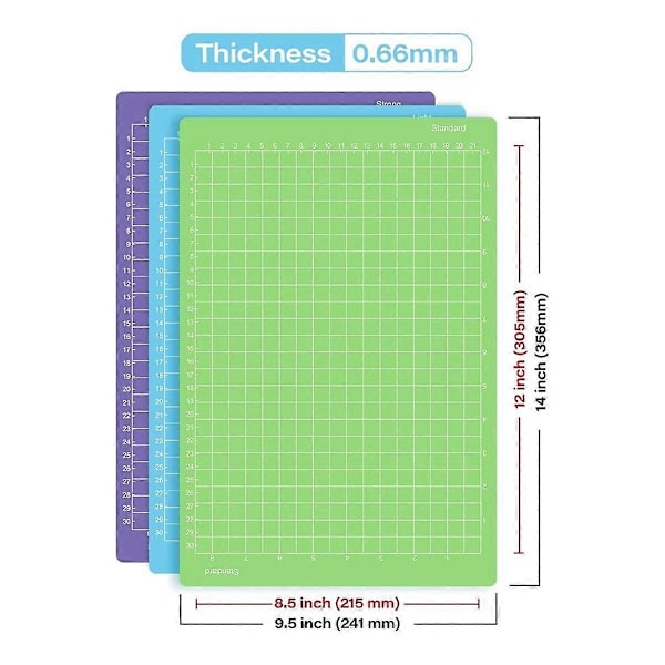 6 st Skärmattor 21,6x30,5 cm För- Xtra 6-pack Återanvändbara Klibbiga (Lätt, Standard, Stark) Grepp Cricket Skärmattor