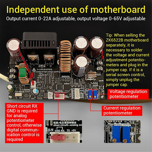 -6522 Motherboard CNC Trinkeletrisk Strømforsyning Justerbar Spænding Konstant Spænding Konstant Strøm