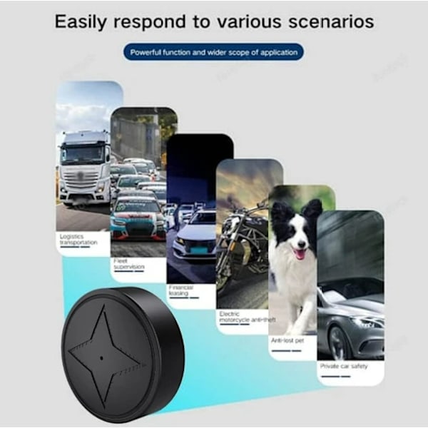 GPS Tracker Stark Magnetisk Bil Fordonsspårning Anti-förlust, Multifunktionell GPS Mini Locator