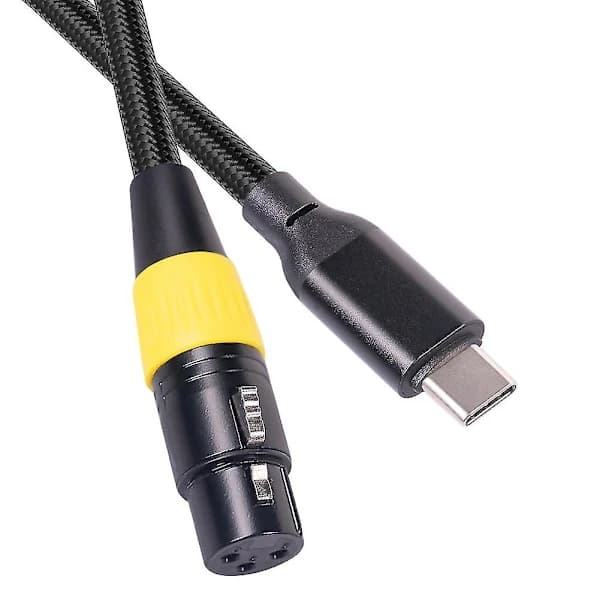 （pow yeah！）Usb C til Xlr Hunnkabel Type C Hann til 3 Pin Xlr Hunn Mikrofon Datamaskin Lyd Datakabel 3