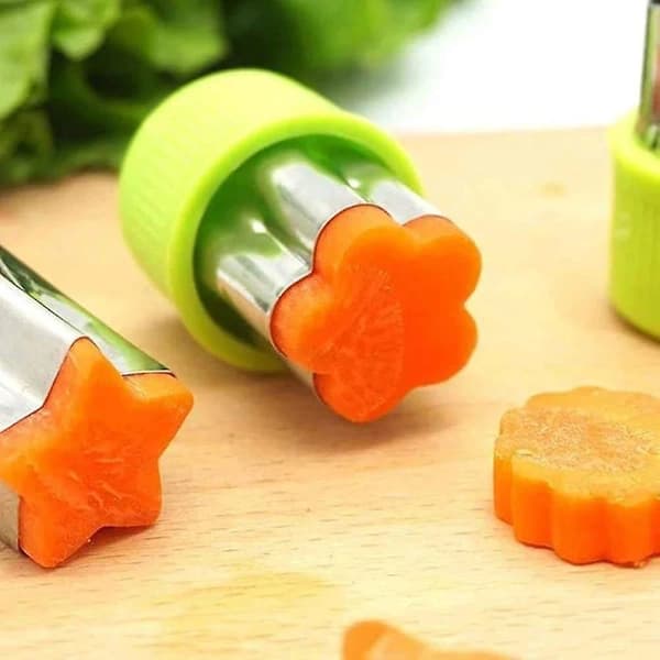 【PP】12 stk Rustfrie Barn DIY Bakeverktøy Frukt Grønnsakskutter Former Kakestempel Formsett-FA-