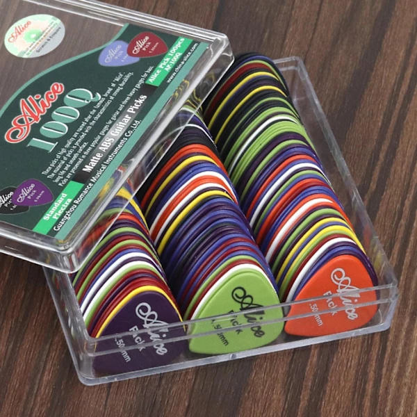(pow yeah!) 50 st Gitarrplektrum - 0,58-1,50 mm