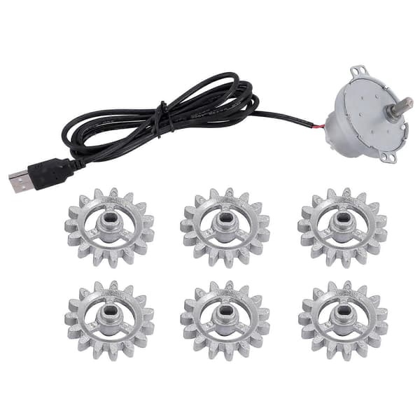 Automatic Rotisserie Grill Tools Metal BBQ Frame Gear with USB Cable Motor DIY Automatic Frame Tool