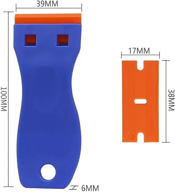 Glass Scraper Vitroceramic Hob Scraper with 10 Plastic Scrapers, ZQKLA