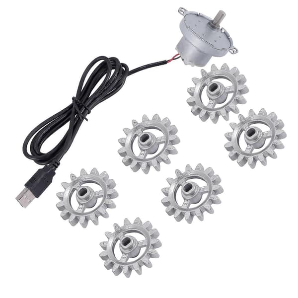 Automatic Rotisserie Grill Tools Metal BBQ Frame Gear with USB Cable Motor DIY Automatic Frame Tool