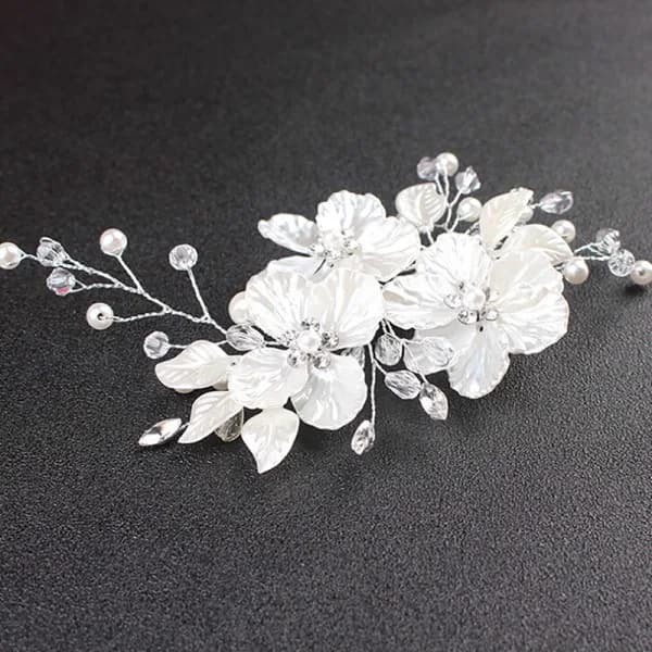【PP】 Bryllup Elegant Krystall Brudehårkam Hårtilbehør Perle