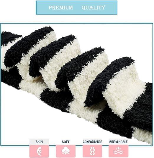 Dameknæstrømper, fluffy, søde tegneseriefigurer, ZQKLA