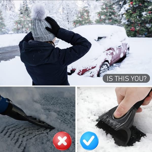 Car Scraper, 2-pack Ice Scraper Windshield Scraper Winter Tool