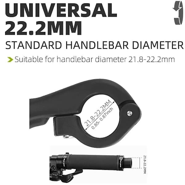 (Pow yeah!) 1 par cykelstyr i nylon med ergonomisk design til mountainbikes