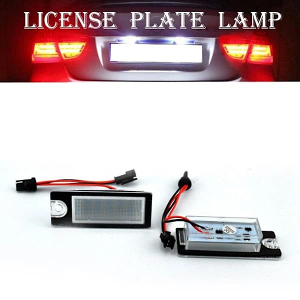 (Pow yeah!) 18 LED nummerpladelygter til Volvo S80 S60 V70 Xc70 Xc90 (2 stk./sæt)