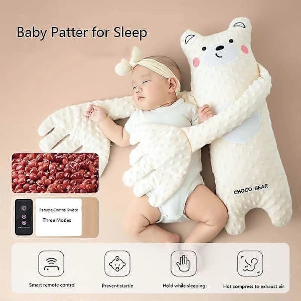 (pow yeah!) Choco Bear Baby Patter - Baby Patter til søvn, Choco Bear Hug Søvn Klappende Hånd
