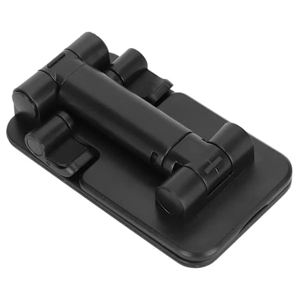 【PP】 Justerbart skrivebordsstativ, foldbart spejlstativ til mobiltelefon, tablet, sort