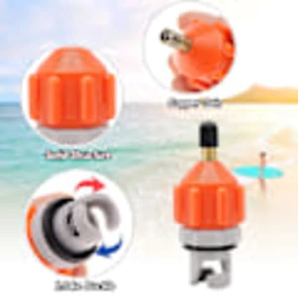 (pow yeah!) 2-pack SUP Pumpadapter Universal Uppblåsbar Båt SUP Pump Konverterare Luftventiladapter Pumphuvudkontakt