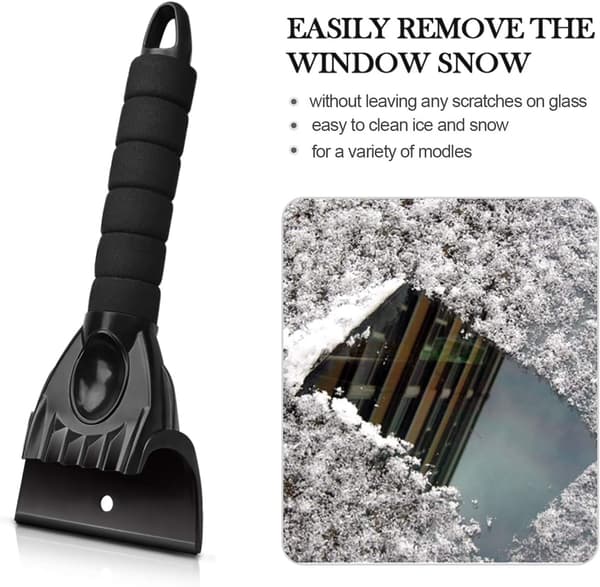 Car Scraper, 2-pack Ice Scraper Windshield Scraper Winter Tool