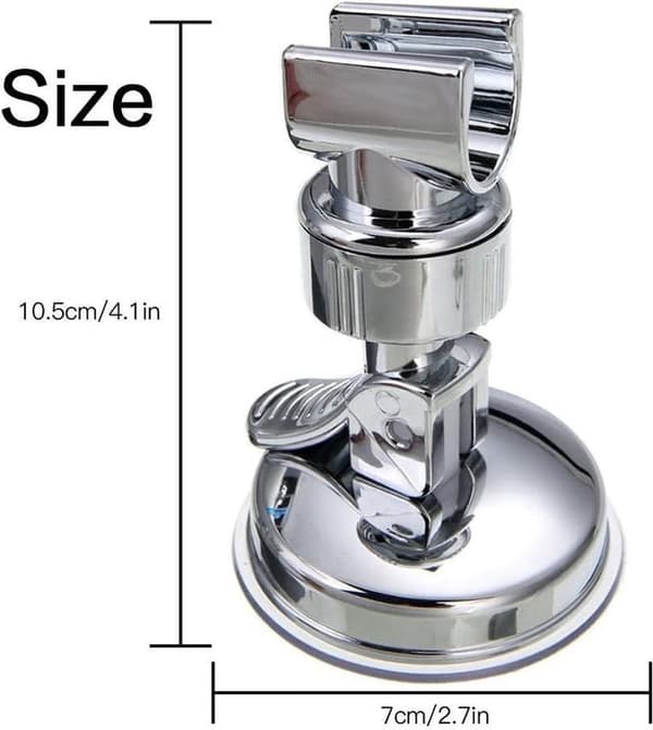 Håndbruserholder, 360° rotation sugekop, badeværelsestilbehør