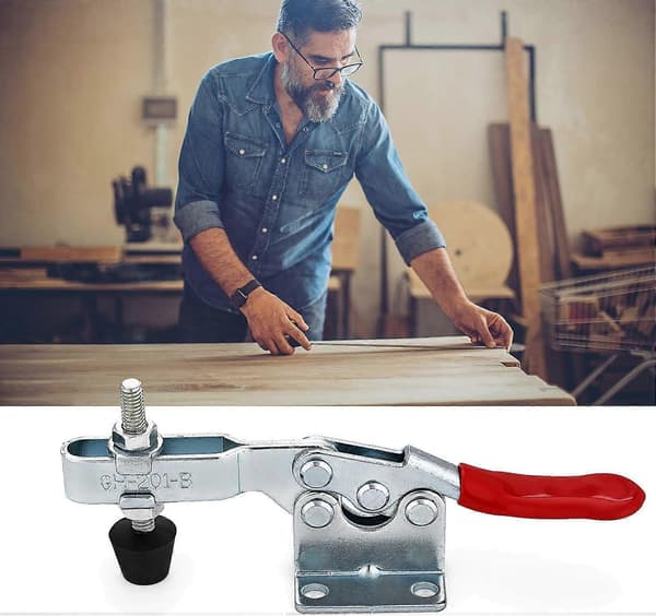 2025 Suitable 6 Pcs GH-201B Horizontal Quick Clamp, Quick Release Clamp, Quick Release Toggle Clamp Capacity Quick Release Toggle Clamp for Machines, Wood