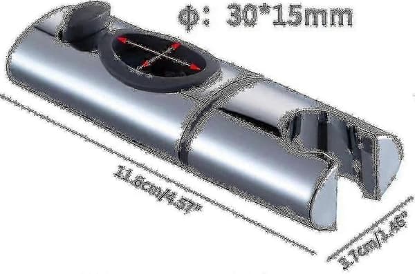 Krom Abs Dusjhodeholder Duschholder Clip On Duschstang Hånddusjholder 360 Rotasjon For Baderom Oval,s