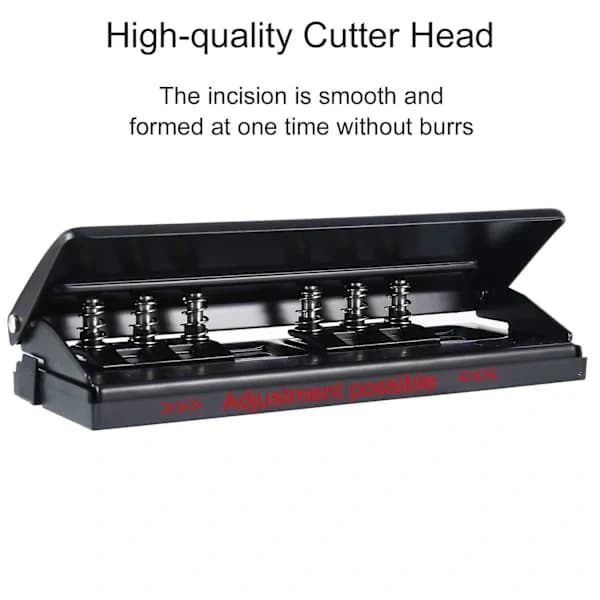 (pow yeah!) 6-hullers bordhuller, A5 ringbind huller justerbar afstand organizer ringbind