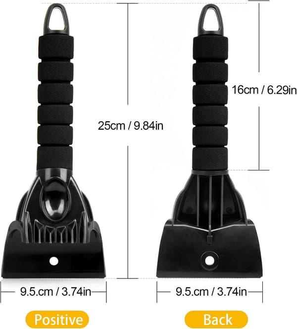 Car Scraper, 2-pack Ice Scraper Windshield Scraper Winter Tool