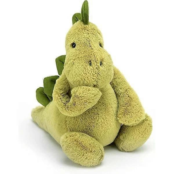 (Pow yeah!) Jellycat Bashful Dino - Kosedyr, Medium 30 cm Dinosaur Plysjleke, Klassisk Gave til Barn Medium 30cm
