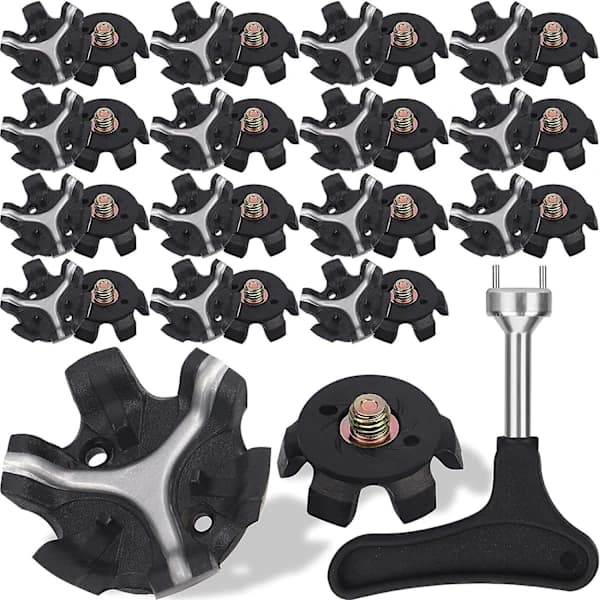 (Pow yeah!) 30 stk. golfspikes golfsko spikes erstatninger golfsko skruer golfspikes knopper med spiknøgle