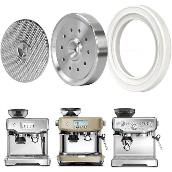 (pow yeah!) Indre brusehovedholder i rustfrit stål med pakning, kompatibel med espressomaskiner