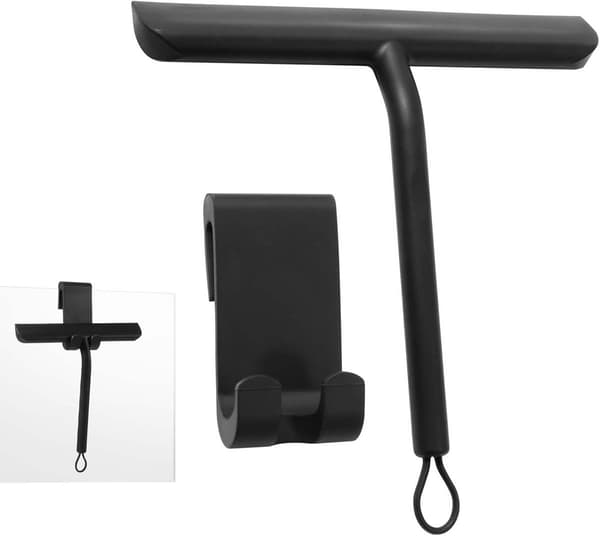 Brusergummiskraber, Lækagefri Rengøring, 1 Styk Sort, 21 cm