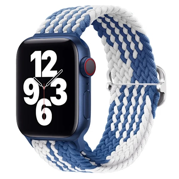 Flätad Solo Loop för Apple Watch Ultra band 40mm 44mm 41mm 38mm 49mm 45mm Elastiskt nylon iWatch series 9 8 7 3 se band ZUW ZUW 38mm 40mm 41mm