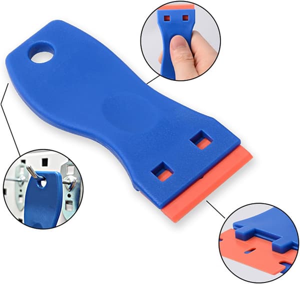Glass Scraper Vitroceramic Hob Scraper with 10 Plastic Scrapers, ZQKLA