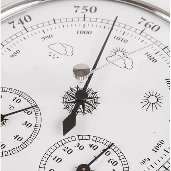 (pow yeah!) Barometer väderstation med barometer och hygrometer termometer 3 i 1, 1 st