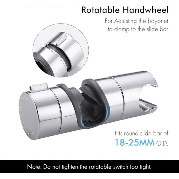 2025 New Shower Head Holder Handheld Shower Bracket Replacement Slide Bar Adjustable Shower Rod Holder